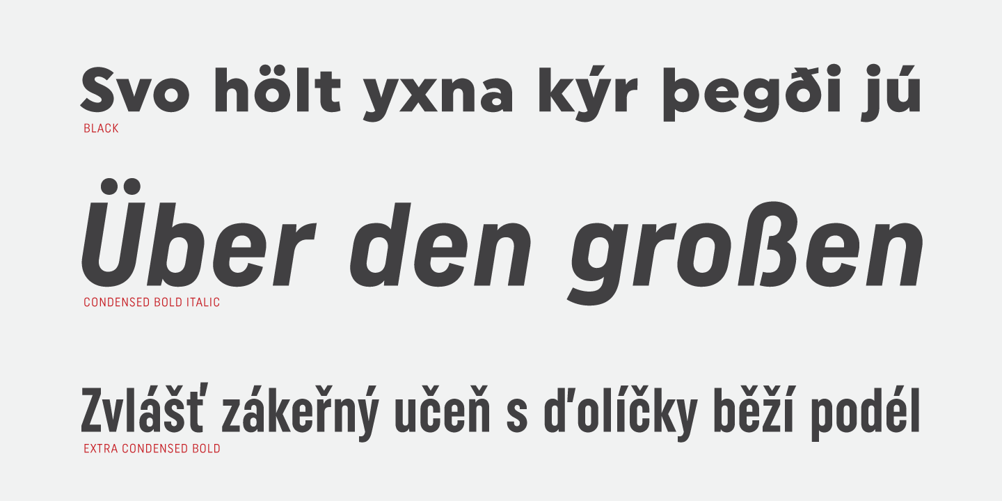 Uniform Pro Extra Condensed Bold Font preview